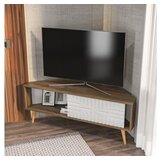 Hanah home tv polica mora walnut white | ePonuda.com