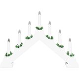 Most sa božićnim svijećama Bijelo 39.5 x 5 x 29 cm | shoptok.hr