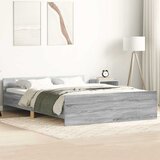  Okvir kreveta s uzglavljem i podnožjem boja hrasta 140x200 cm | shoptok.hr