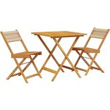 vidaXL 3-dijelni bistro set od polipropilen i masivnog drva bež | shoptok.hr