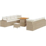  Set vrtnog namještaja od 11 dijelova s jastučićima bež poli ratan akacija set za vrt od 3 dijela s jastučićima bež poli ratan a | shoptok.hr