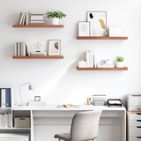  Polica na zidu 4 pcs Crvena 90 x 23,5 x 4 cm Konstruirano drvo | shoptok.hr