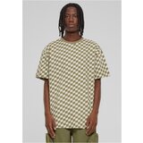 Urban Classics Men's T-shirt Oversized Check khaki Cene