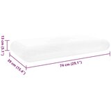  Vzglavnik za spanje Enobarvno Bela 74 x 39 x 13 cm, (5000148588) | Shoptok.si