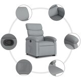  Naslonjač na podizanje od tkanine svjetlosivi | shoptok.hr