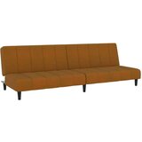  Kavč dvosed z ležiščem rjav žamet, (21749659) | Shoptok.si