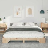  Krevetna konstrukcija Smeđa 160 x 210 cm Čvrsto borovo drvo | Eponuda.ba