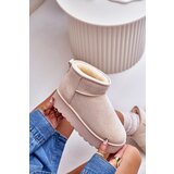 Boto FR1 Women's Snow Boots On Platform Insulated With Fur Light Beige Xamella | shoptok.hr