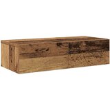 vidaXL Stenska polica s predali starinski les 60x26,5x15 cm inž. les | Shoptok.si