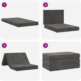 SOFA na razvlačenje 80 x 67 x 45 cm Tamnosiva | Shoptok.si