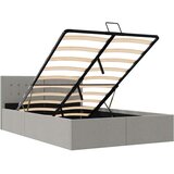  Hidraulični okvir za krevet od tkanine svjetlosivi 120 x 200 cm | shoptok.hr