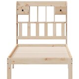  Krevet s regalom za knjige bez madraca 90x200 cm od borovine | shoptok.hr