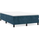 Box spring krevet s madracem tamnoplavi 120 x 200 cm baršunasti | shoptok.hr