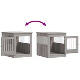 vidaXL Boks za psa siva sonoma 64,5x80x71 cm inženirski les | Shoptok.si