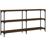  Konzolni stol boja smeđeg hrasta 150x29x75 cm konstruirano drvo | shoptok.hr
