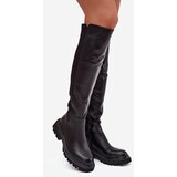 Boto Slip-on Women's Boots Made of Eco Leather Black Sylvina | Shoptok.si