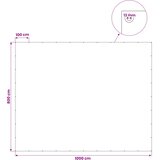 CERADA s rupama Svjetlosiva 8 x 10 m 260 gsm PE | shoptok.hr