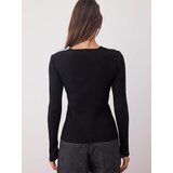 Trendyol ženski duks Twoaw26Kz00178, crna-crna | Eponuda.com