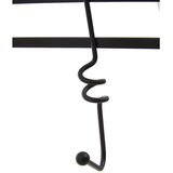 Premier Housewares Crna metalna vješalica za vrata 46 cm Jaxen – | shoptok.hr