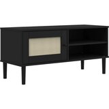  The Living Store TV omarica SENJA videz ratana črna 106x40x49 cm trdna borovina - TV Omarica, (21499082) | Shoptok.si