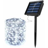 Malatec Solarne novoletne lučke veriga 100 LED hladno bela 10m 8 funkcij, (20410285) | Shoptok.si