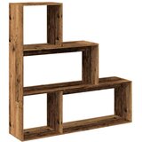 vidaXL Sobna pregrada / regal za knjige 3 razina 123x29x123 cm drveni | shoptok.hr
