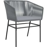  Vrtna garnitura - 5-dijelni vrtni blagovaonski set s jastucima poliratan i staklo | shoptok.hr