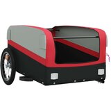 Prikolica Kolesarska prikolica črna in rdeča 45 kg železo | Shoptok.si