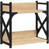  Stalak za pisač 2 razine boja hrasta sonome 40x20x40 cm drveni | shoptok.hr