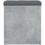 vidaXL Klop za shranjevanje betonska siva 42x42x45 cm inženirski les | Shoptok.si