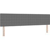 Krevet s opruga kutije Svijetlo siva i bijela. 200 x 200 cm | Eponuda.com