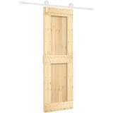 Furnova Drsna vrata s kompletom vodil 70x210 cm trdna borovina, (21945020) | Shoptok.si