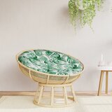 vidaXL Okrugli jastuk s uzorkom lišća Ø 100 x 11 cm od tkanine Oxford | shoptok.hr