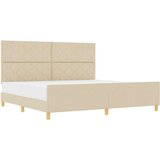 vidaXL okvir za krevet krem 200x200 cm tekstil | shoptok.hr