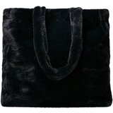 Urban Classics Accessoires Fake Fur Tote Bag black Cene