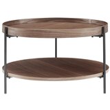 Livetastic Klubska Miza Rund, Barva Oreha | Shoptok.si