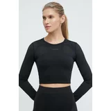 Calvin Klein Majica z dolgimi rokavi za vadbo črna barva