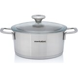 Metalac INOX POSUDA PLITKA SANTINO 20 CM/2,60 LIT BOROSILIKAT POKL. CrNi 18/10 | shoptok.hr