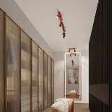 Nice Lamps Opečnato oranžna stropna svetilka 6,5x30 cm Gleam – | Shoptok.si