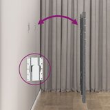  Zidno uzglavlje sivo 106x3x91,5 cm od masivne borovine | shoptok.hr