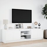 TV ormarić LED bijeli 180 x 34 x 50 cm od konstruiranog drva | Eponuda.com