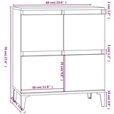  Komoda betonsko siva 60x35x70 cm inženirski les | Shoptok.si