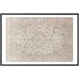  Plakat - Sand Carpet - Worn Persian Rug with Rich Ornamental Motifs 60x40 Crni okvir s margom | shoptok.hr