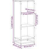  Ormar za knjige smeđi hrast 40x35x107,5 cm izrađeno drvo | shoptok.hr