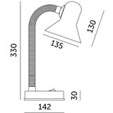 Stona lampa SMIESZEK 1xE27/40W/230V bela | Eponuda.com