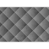  Foto tapeta - Grey symmetry - geometric concrete pattern with white joints 147x105 Samoljepljiva | shoptok.hr