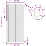  Venecijanska roleta Crna 213 x 70 cm PVC | shoptok.hr