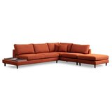Atelier Del Sofa ugaona garnitura new tulip with pouf orange