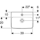 Geberit LAVABO ZIDNI SELNOVA COMPACT 450X340 GEBERIT 501.561.00.7 | ePonuda.com
