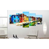  Slika - Houses in the colors of the rainbow 100x50 | shoptok.hr